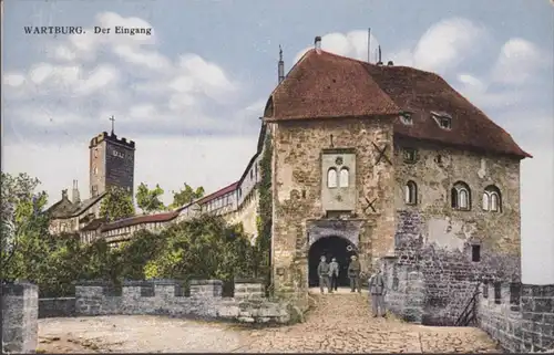 AK Wartburg Der Eingang, gelaufen 1928
