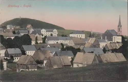 AK Altenberg Stadtansicht, gelaufen 1907