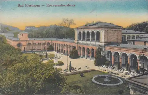 AK Bad Kissingen Konversationshaus, gelaufen 1918