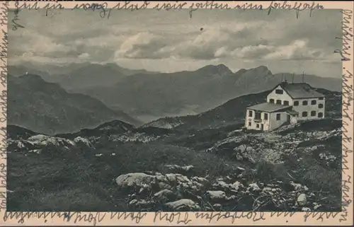 AK Das Stöhrhaus auf dem Untersberg, gelaufen