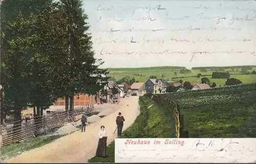AK Neuhaus dans la partie de la ville de Solling, couru 1907