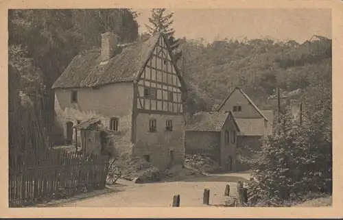 AK Ancienne maison de construction d'Eifel près de Manderscheid, couru en 1920