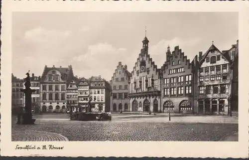 AK Frankfurt a. Main Römer, gelaufen 1938