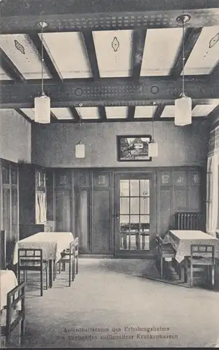 AK Jonsdorf Salle de repos de la maison de loisirs Südlausitzer Caisses d'assurance maladie Feldpost, couru 1917