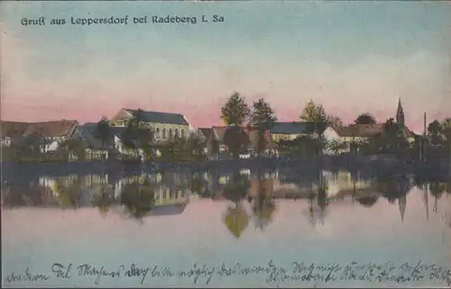 AK Salutation de Leppersdorf Vue de la ville, couru 1926