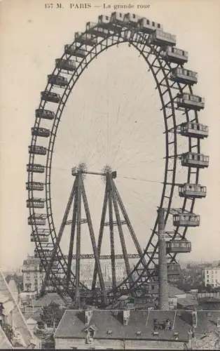 CPA Paris La grande roue, non circulaire