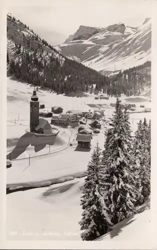 AK Lech am Arlberg Stadtansicht, gelaufen 1954