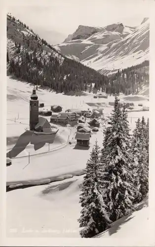 AK Lech sur la vue de la ville d'Arlberg, couru en 1954