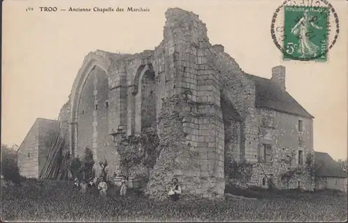 CPA Troo Ancienne Chapelle des Marchais, circulé 1913
