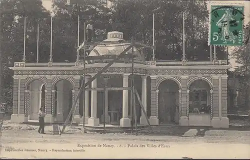 CPA Nancy Exposition Palais des Villes d'Eaux, circulé 1909