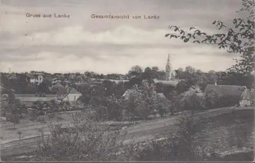 AK Gruss aus Lanke Stadtansicht, gelaufen 1912