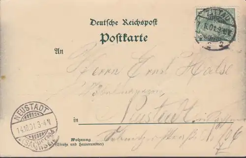 AK Zittaug Gruss de Helbigs Etablissement Weinaupark, couru 1901