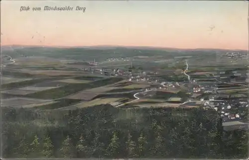 AK Blick vom Mönchswalder Berg, gelaufen 1911