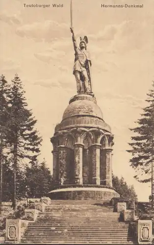 AK Detmold Hermanns Denkmal, gelaufen 1926