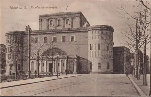 AK Halle Saale Provinzial Museum, gelaufen 1919