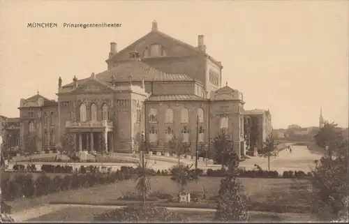AK Munich théâtre de pluie prince, couru 1914