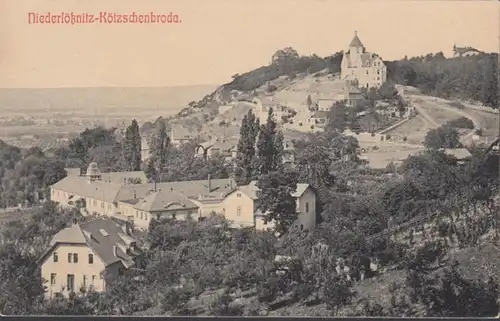 AK Niederlößnitz-Kötschenbroda Stadtansicht, gelaufen 1912