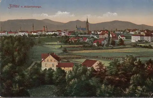 AK Zittau Eckertsberge, gelaufen 1920