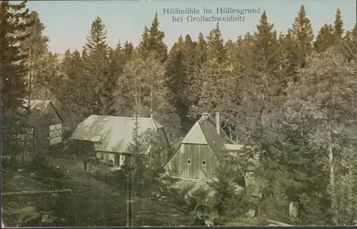 AK Großschweidnitz Höllmühle dans l'enfer, inachevé
