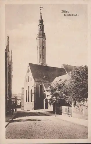 AK Zittau Klosterkirche, gelaufen 1926
