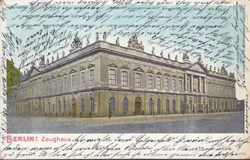AK Berlin Zeughaus, gelaufen 1903