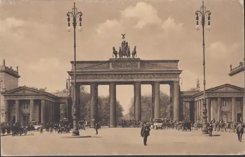 AK Berlin Brandenburger Tor Feldpost, couru 1916