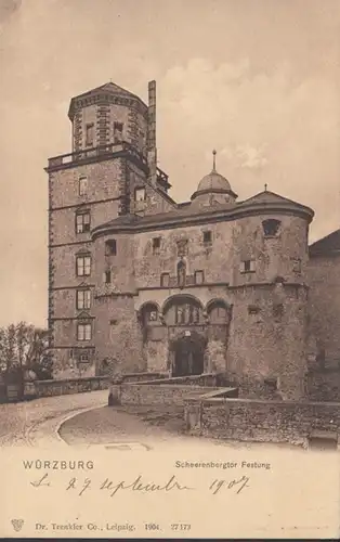 AK Würzburg Scheerenbergtor Festung, ungelaufen