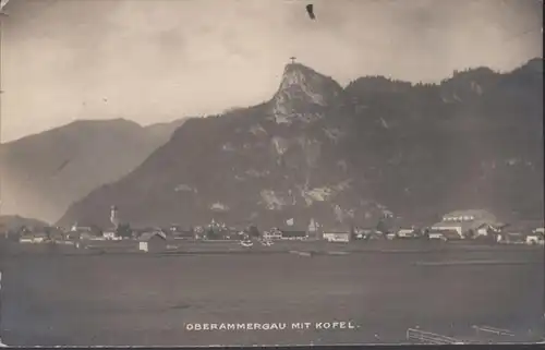 AK Oberammergau avec Kofel, inachevé