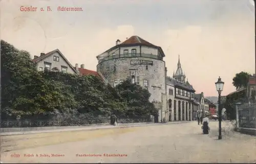 AK Goslar Achtermann, gelaufen 1908