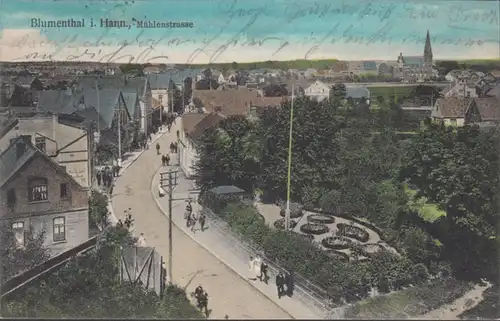 AK Blumenthal Mühlenstraße, couru 1912