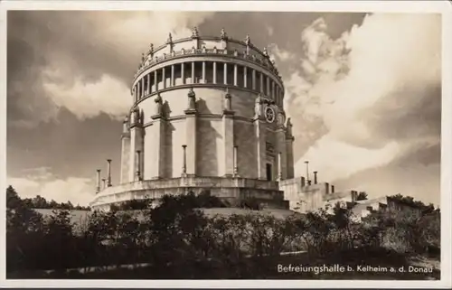 AK Kelheim Befreiungshalle mit HK, gelaufen 1937