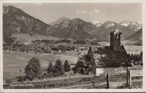 AK Oberstdorf Panoramaansicht, gelaufen 1931