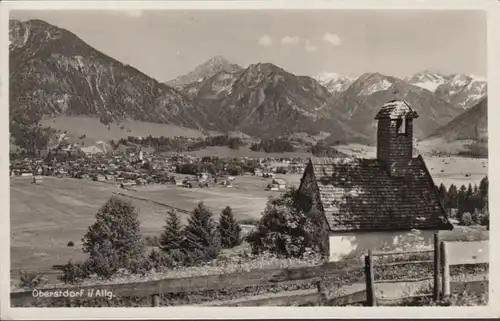 AK Oberstdorf Vue panoramique, couru en 1931