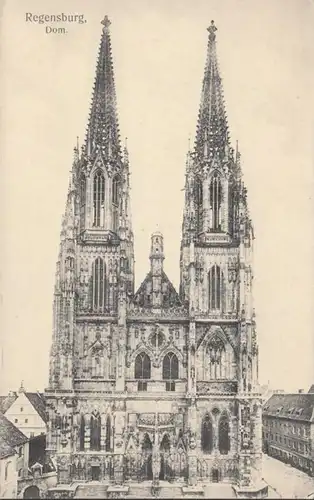 AK Regensburg Dom, ungelaufen