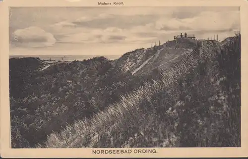 AK Mer du Nordbad Ording Malens Knoll, couru en 1916