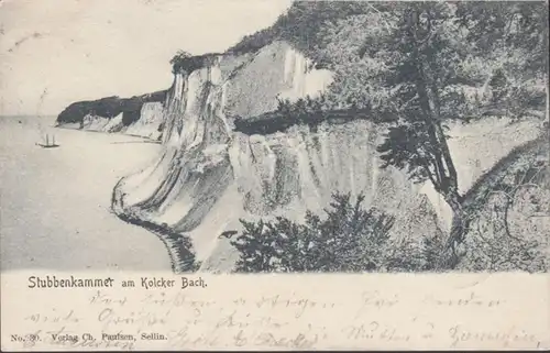 AK Stubbenkammer am Kolcker Bach, gelaufen 1903