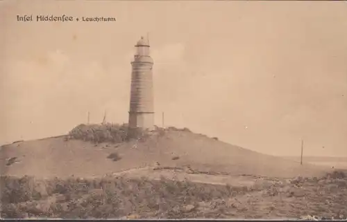 AK île de Hiddensee phare, incurvée