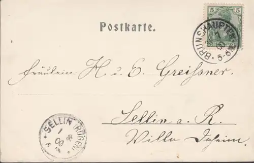 AK Brunshafen Damenbad, couru 1900