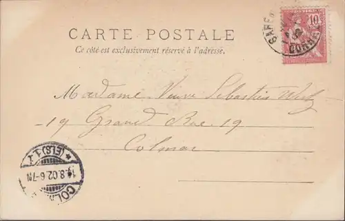 CPA Brive la Gaillarde Fontaine Bourzat, circulé 1902