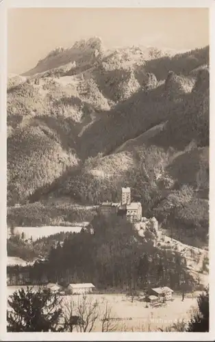 AK Hohenaschau Talansicht Schloss, gelaufen 1935