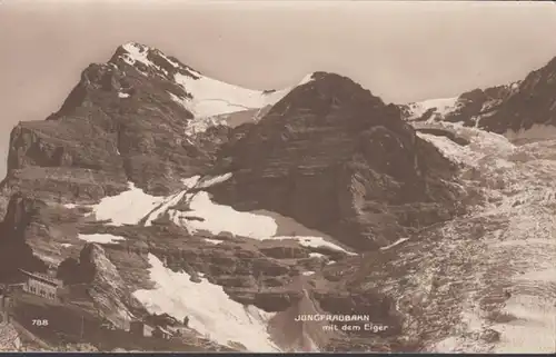 AK Jungfraubahn avec le Eiger, incurable