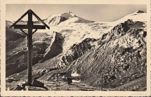 AK Blick vom Tuxerjoch auf Gefrorene Wand, gelaufen 1939