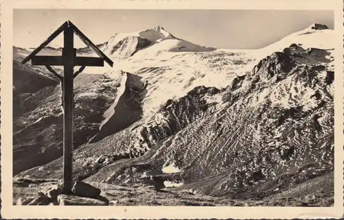 Vue AK du Tuxerjoch sur mur gelé, couru 1939