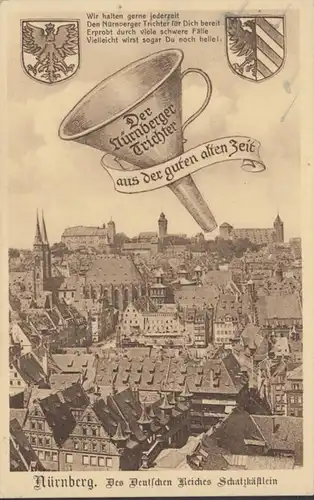 AK Nuremberg Vue de la ville Nuernberger Türnen, inachevé