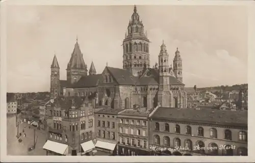 AK Mainz Dom und Markt Foto AK, ungelaufen