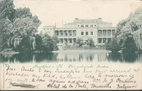 AK Frankfurt Zoologischer Garten, gelaufen 1901