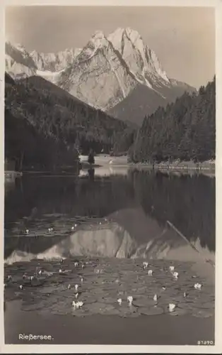 AK Rießersee bei Garmisch, gelaufen 1936