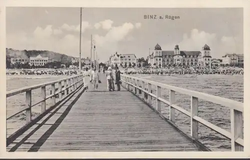 AK Binz sur le pont d'atterrissage de Rügen, incurvé