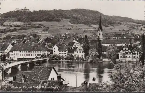 AK Stein am Rhein Vue de la ville Château Hohenklingen, couru