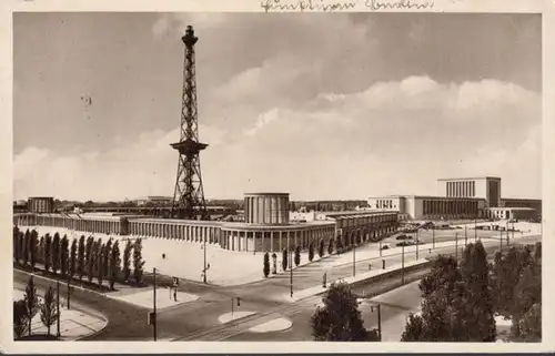 AK Berliner Ausstellungsgelände mit Neubauten, gelaufen 1938